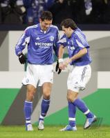 Fussball 1. Bundesliga: Schalke - Bremen, Jubel Schalke
