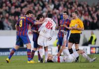 FUSSBALL  International CHL 09/10 : VfB Stuttgart -  FC Barcelona