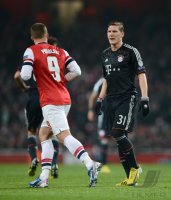 FUSSBALL INTERNATIONAL CHL ACHTELFINALE 12/13: Bastian Schweinsteiger (FC Bayern Muenchen)