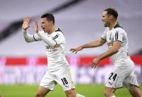 Fussball 1. Bundesliga Saison 21/22: FC Bayern Muenchen - Borussia Moenchengladbach