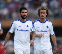 Fussball 1. Bundesliga Saison 15/16: Aytac Sulu (SV Darmstadt 98) und Yannick Stark (SV Darmstadt 98)