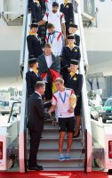 Ankunft der Deutschen Nationalmannschaft in Berlin nach dem Gewinn der Weltmeisterschaft 2014