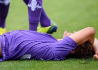 FUSSBALL SERIE A 2013/2014: Mario Gomez (AC Florenz) verletzt