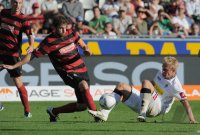 Fussball 1. Bundesliga  Saison 2011/2012:  SC Freiburg - Borussia Moenchengladbach