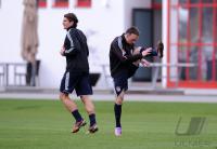 Fussball 1. Bundesliga: Franck Ribery, Mario Gomez (v. re., FCB)