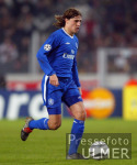 FUSSBALL CHL  Hernan Crespo (FC C) am Ball;