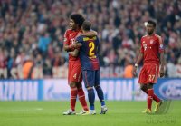 FUSSBALL INTERNATIONAL CHL HALBFINALE 12/13: SCHLUSSJUBEL FC Bayern Muenchen