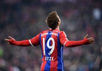 Fussball DFB Pokal Achtelfinale 14/15: JUBEL Mario Goetze (FC Bayern Muenchen)