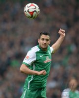 Fussball, 1. Bundesliga  Saison 2014/2015: SV Werder Bremen - Borussia Moenchengladbach