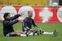 Fussball WM Quali 2006 Training Schweizer Nationalmannschaft
