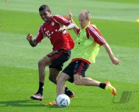 Fussball 1. Bundesliga 11/12: FC Bayern Muenchen Training in Doha