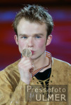 Weltmeisterschaft Eiskunstlaufen 2004, LINDEMANN mit Medaille