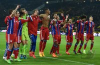 Fussball 1. Bundesliga Saison 14/15: JUBEL FC Bayern Muenchen