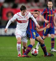 FUSSBALL  International CHL 09/10 : VfB Stuttgart -  FC Barcelona