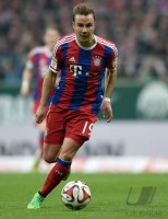 Fussball, 1. Bundesliga  Saison 2014/2015: SV Werder Bremen - FC Bayern Muenchen