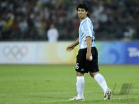 FUSSBALL  Olympia 2008   Halbfinale  Maenner   Argentinien - Brasilien