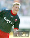 FUSSBALL  1. Bundesliga Eintracht Frankfurt - Bayer Leverkusen JUBEL; Nico Frommer (E)