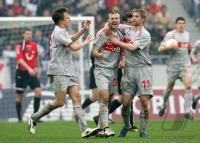 Fussball 1. Bundesliga: Hannover - Stuttgart, Torjubel VfB