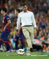 FUSSBALL International 2014/2015: Trainer Luis Enrique (Barca)