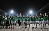 FUSSBALL  DFB Pokal Halbfinale; JUBEL Werder Bremen
