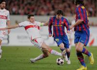FUSSBALL  International CHL 09/10 : VfB Stuttgart -  FC Barcelona