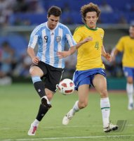 FUSSBALL INTERNATIONAL:  Argentinien - Brasilien