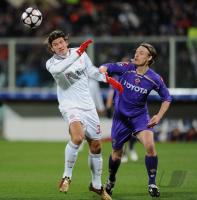 FUSSBALL  International CHL 09/10 :  AC Florenz - FC Bayern  Muenchen