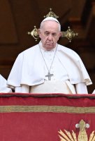 Rom; Papst Franziskus I. spricht den Urbi Et Orbi Segen