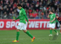 Fussball 1. Bundesliga  Saison 2011/2012:  SC Freiburg - SV Werder Bremen