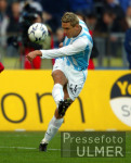 Fussball 1. Bundesliga 198. Muenchner Derby 1860-Bayern, Einzelaktion Hoffmann