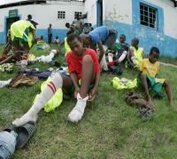 Fussball im Armenviertel Umlazi bei Durban