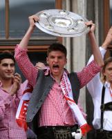 Fussball 1. Bundesliga :  JUBEL  Thomas Mueller  (FC Bayern Muenchen)