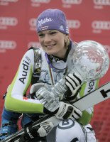 SKI Weltcup FINALE Damen :   Gesamtweltcupsiegerin Maria RIESCH (GER)