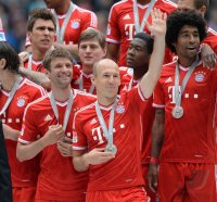 Fussball 1. Bundesliga  Saison  2012/2013:  Deutscher Meister 12/13 FC Bayern Muenchen