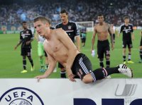 Fussball CHL  Saison 2011/2012:  Bastian Schweinsteiger (FC Bayern Muenchen)