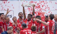 Fussball 1. Bundesliga Saison 15/16: Der FC Bayern feiert seine 26. Deutsche Meisterschaft