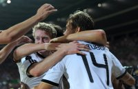 Fussball International EM 2012 Qualifikationsspiel: JUBEL Andre SCHUERRLE , Holger BADSTUBER (v.li., Deutschland)