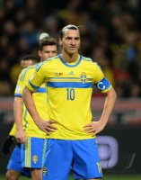 Fussball WM Qualifikation 2014 Playoff: Enttaeuschung Zlatan Ibrahimovic (Schweden)