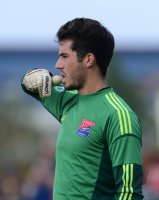 Fussball 1. Bundesliga, Saison 2012/2013:  Torwart Korbinian Mueller (Unterhaching)