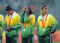 FUSSBALL  Olympia 2008  Finale Frauen  Brasilien - USA