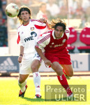 Spielszene FC Bayern Muenchen  -  Bayer Leverkusen