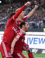 Fussball, 1. Bundesliga  Saison 2014/2015 Relegation: Karlsruher SC - Hamburger SV
