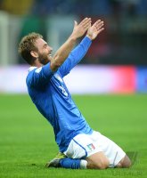 Fussball International WM Qualifikation 2014:  Jubel Daniele De Rossi (Italien)
