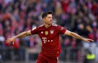 Fussball 1. Bundesliga Saison 21/22: FC Bayern Muenchen -  TSG 1899 Hoffenheim