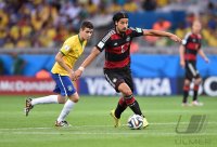 FUSSBALL WM 2014, HALBFINALE: Brasilien - Deutschland