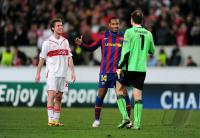 FUSSBALL  International CHL 09/10 : VfB Stuttgart -  FC Barcelona