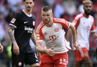 Fussball 1. Bundesliga 23/24: FC Bayern Muenchen - Eintracht Frankfurt