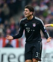 Fussball CHL&Atilde; Saison 12/13:  Mario Gomez (FC Bayern Muenchen)