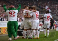 Fussball  1. Bundesliga  13/14: JUBEL VfB Stuttgart