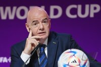FUSSBALL WM 2022 Eroeffnung Pressekonferenz: FIFA Praesident Gianni Infantino (Schweiz)